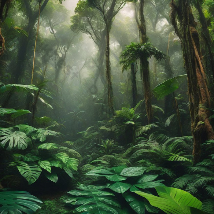 Deep Jungle Tropical Rainforest Landscape Photo | JPG Free Download ...