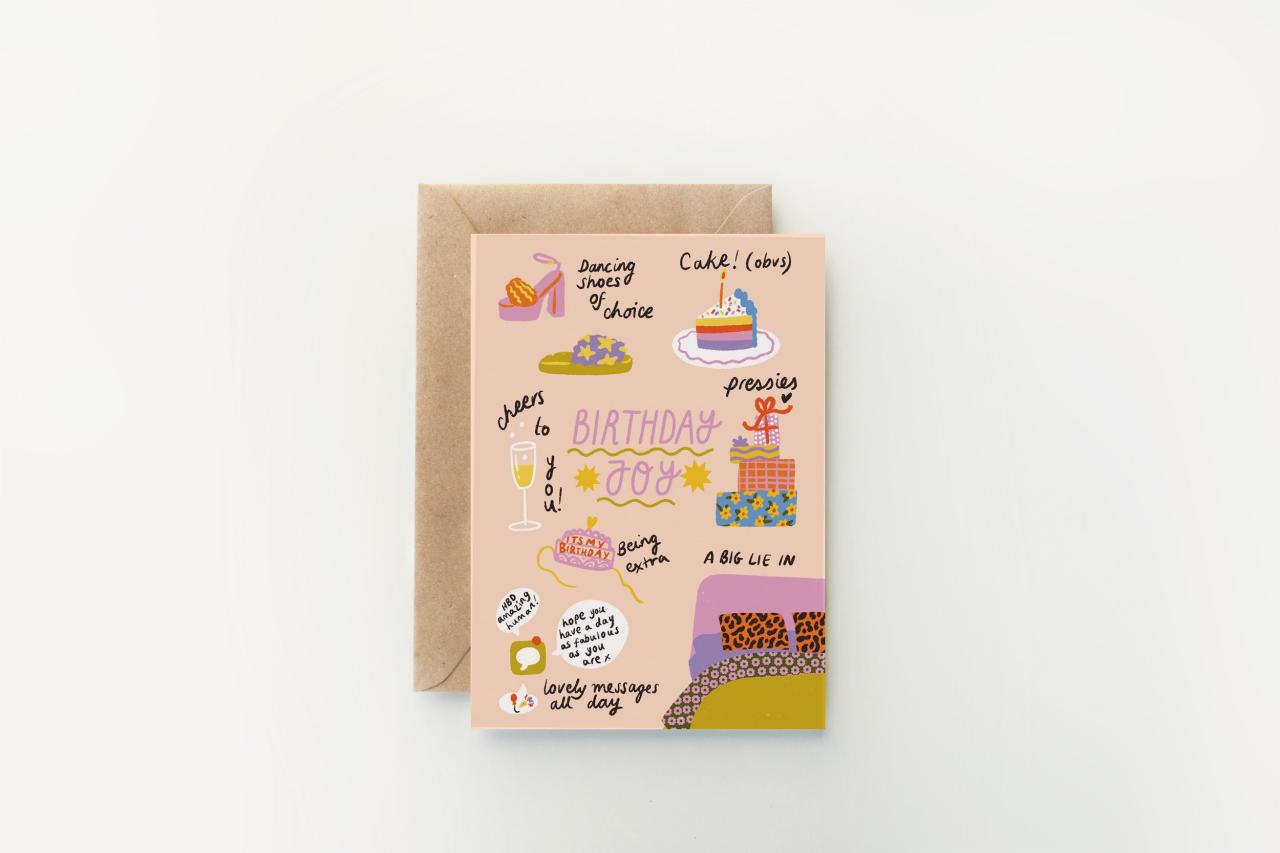 Happy Birthday Joy Birthday Card - Altar + Home Happy Birthday Joy Birthday Card - Altar + Home