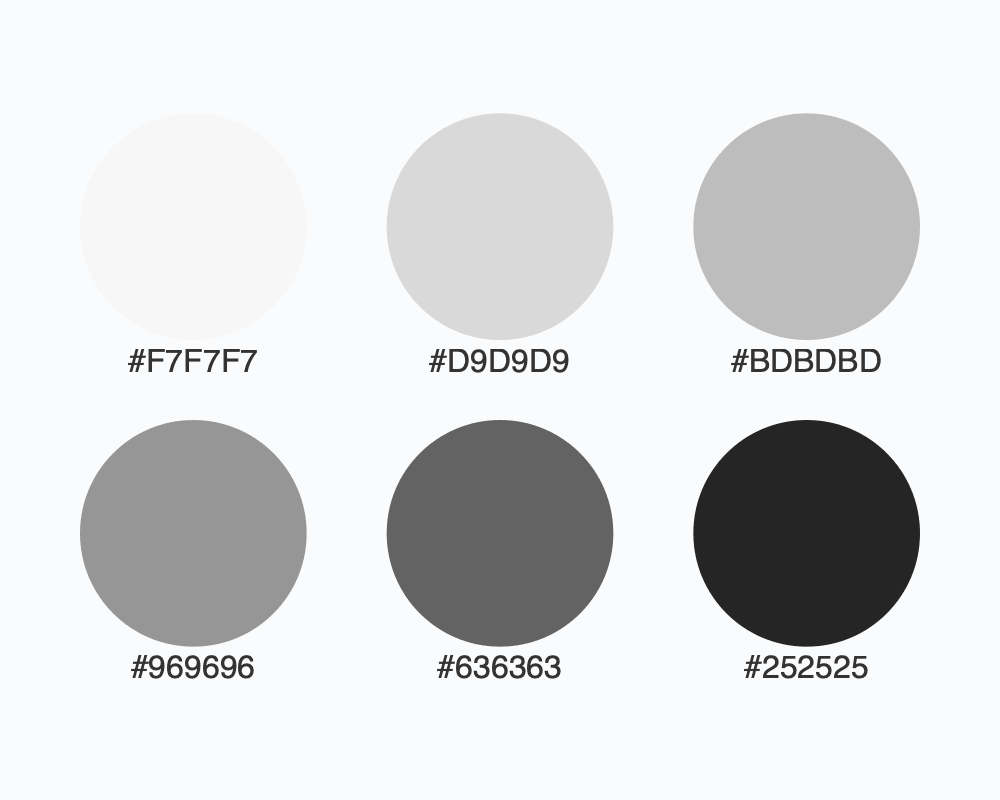 Light Grey Palette
