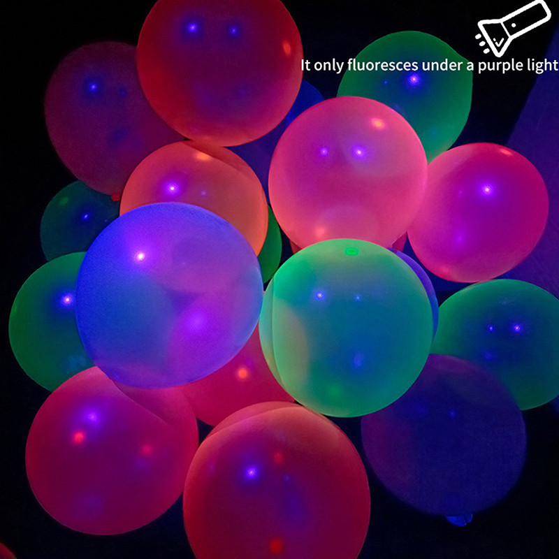 WEISIPU 7 Colors Random Glow in the Dark Neon Balloon, Latex Red Orange ... WEISIPU 7 Colors Random Glow in the Dark Neon Balloon, Latex Red Orange ...